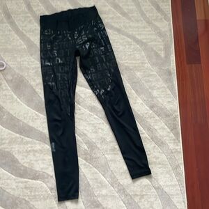 Adidas Black Printed Leggings - rare